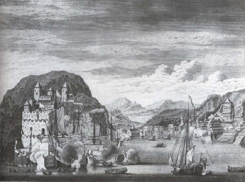 Monamy, Peter The taking of Porto Bello by Vice-Admiral Vernon on 22 November 1739 with six men-o-war only